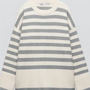 Zara striped knit sweater. Size large